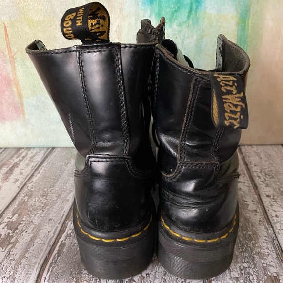 RESOLD♦️DOC MARTENS Jadon Boots in Hipster Paint Splattered Condition - Picture 9 of 12